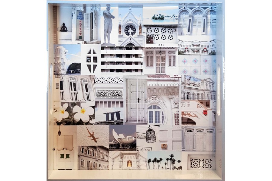 Singapore White Tray