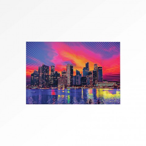 Singapore Skyline Magnet