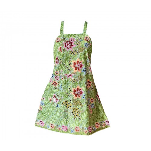 Wellie Batik Apron, YELLOW GREEN