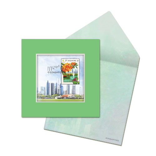 City in a Garden II Collection - City Skyline Greeting Card