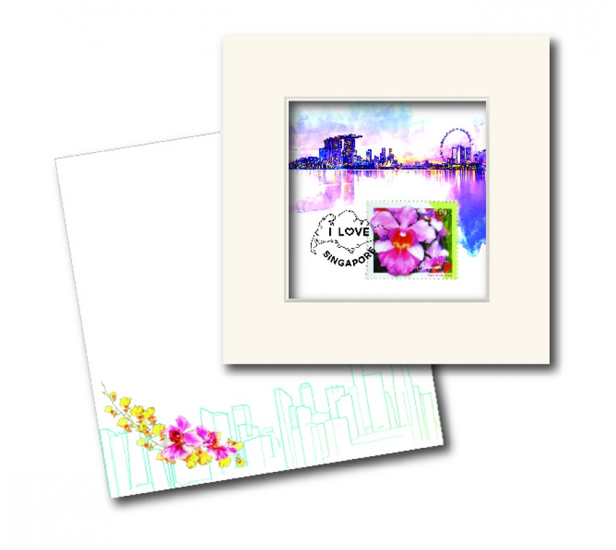 City in A Garden Collection - Marina Bay Skyline Greeting Card
