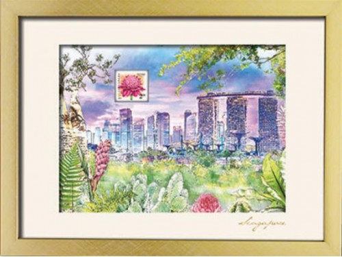 City in A Garden Collection - Singapore City Skyline Art Print