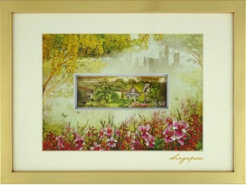 City in A Garden Collection - Singapore Orchids Art Print