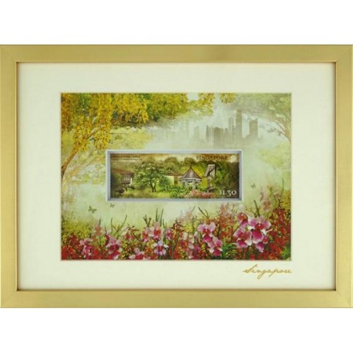 City in A Garden Collection - Singapore Orchids Art Print