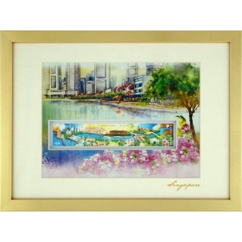 City in A Garden Collection - Singapore River Artprint