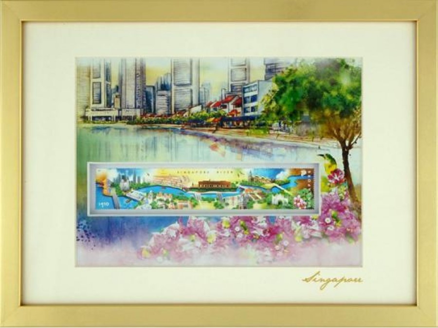 City in A Garden Collection - Singapore River Artprint
