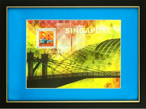 Iconic Landmark Collection - Cavenagh Bridge & Esplanade Artprint