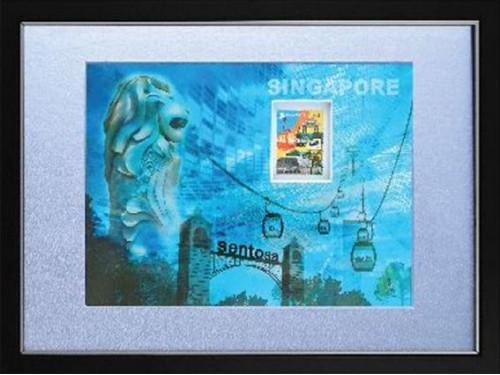 Iconic Landmark Collection - Sentosa and Singapore Cable Car Artprint