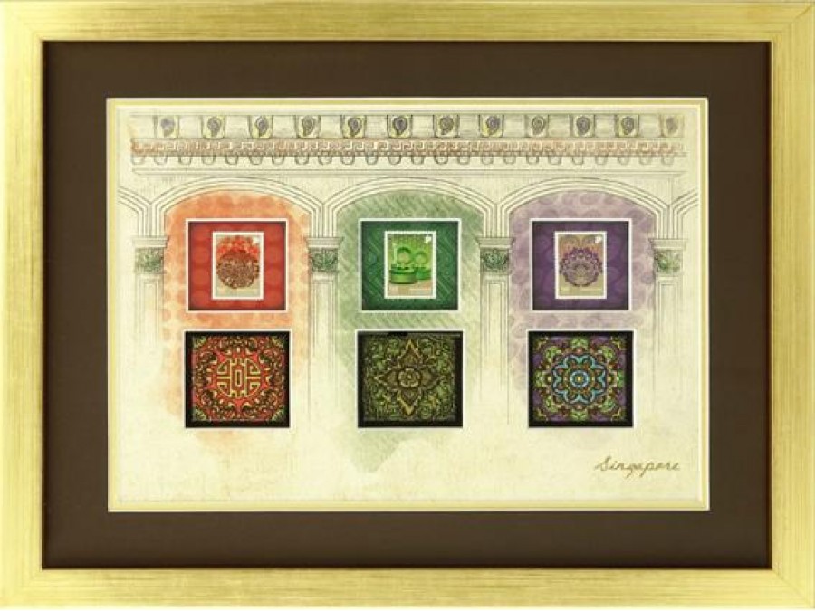 Singapore Traditional Sites -  Cultural  Motifs (Frame)