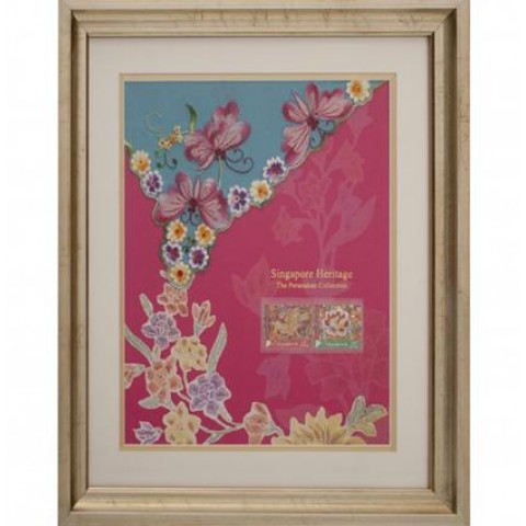 The Peranakan Collection - Kebaya Series - Embroidered Butterflies with Carnation