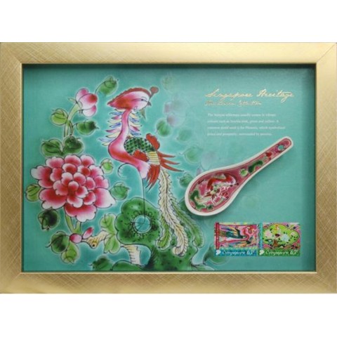 The Peranakan Collection: Prosperity Porcelain Dessert Spoon