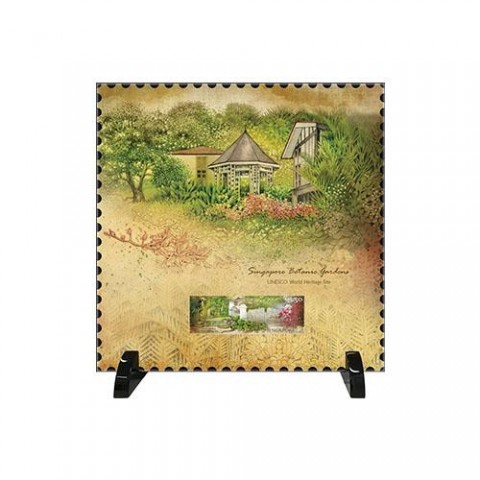 Botanic Garden Stamps Lacquer Frame