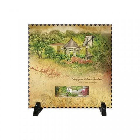 Botanic Garden Stamps Lacquer Frame