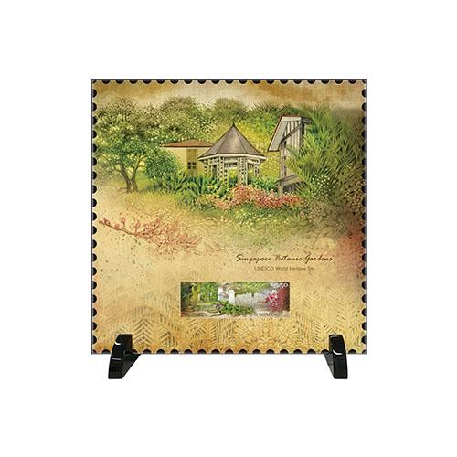 Botanic Garden Stamps Lacquer Frame