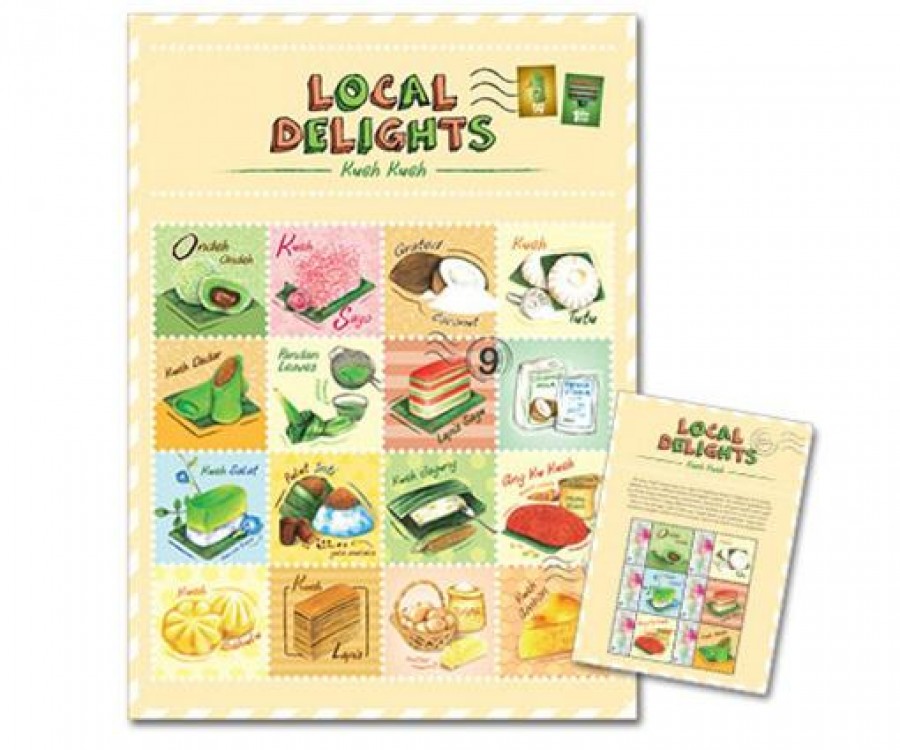 Local Delights Collection - Kuehs Tea Towel with MyStamp Sheet