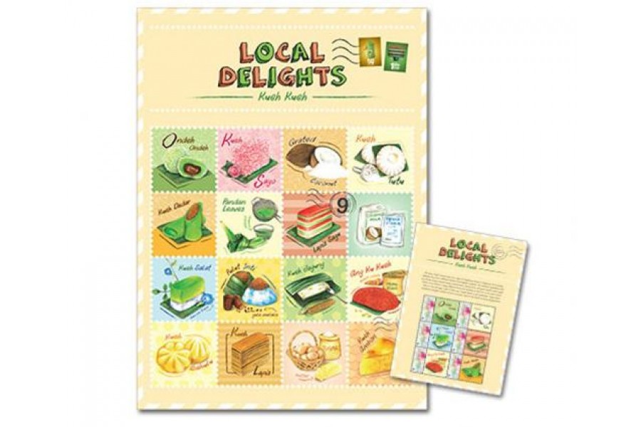 Local Delights Collection - Kuehs Tea Towel with MyStamp Sheet