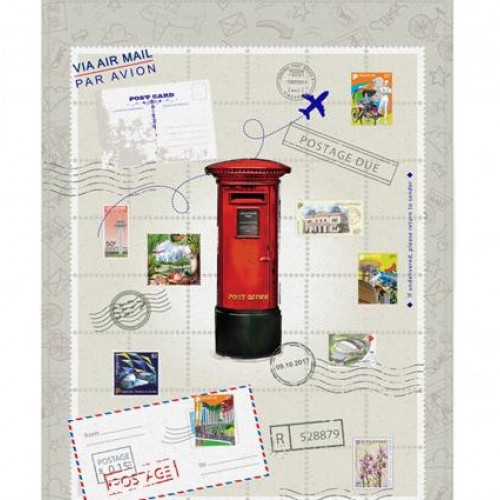 Posting Boxes of Singapore Collection - Tea Towel