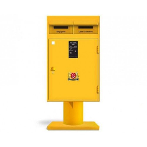 Posting Boxes of Singapore Collection - Yellow Posting Coin Box