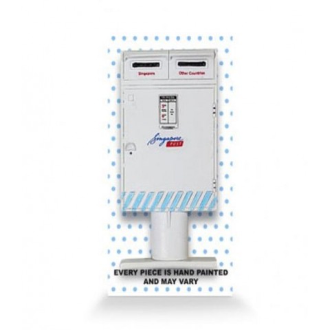 Posting Boxes of Singapore Collection - White Posting Box 3D Magnet