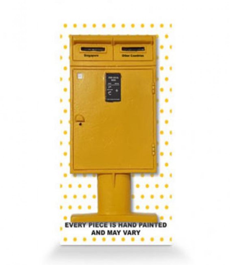 Posting Boxes of Singapore Collection - Yellow Posting Box 3D Magnet