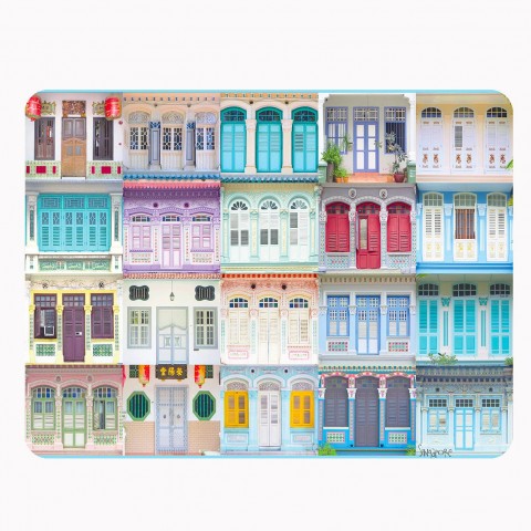 Shophouse Pastel CORK PLACEMATS (LARGE)