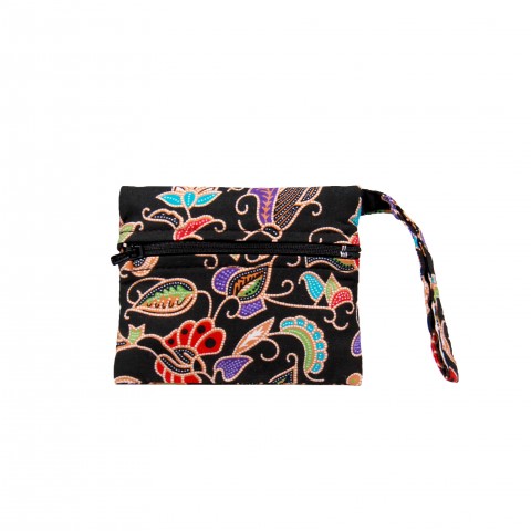 Batik Tissue Pouch with Zipper Pocket