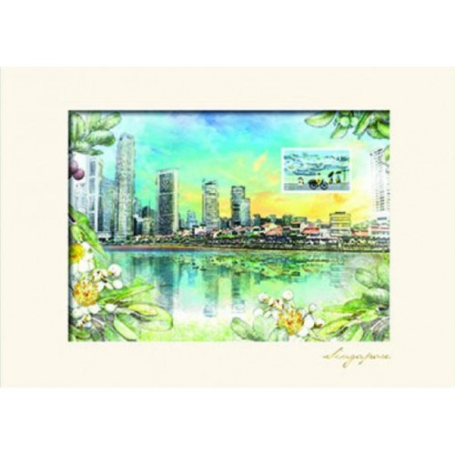 City in a Garden II Collection - Boat Quay Print