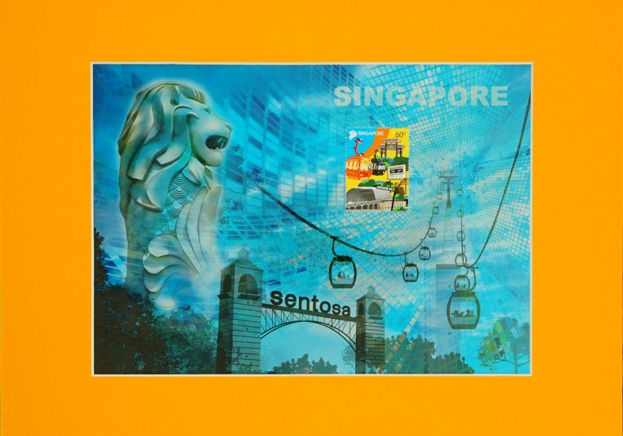 Iconic Landmark Collection - Sentosa And Singapore Cable Car Print