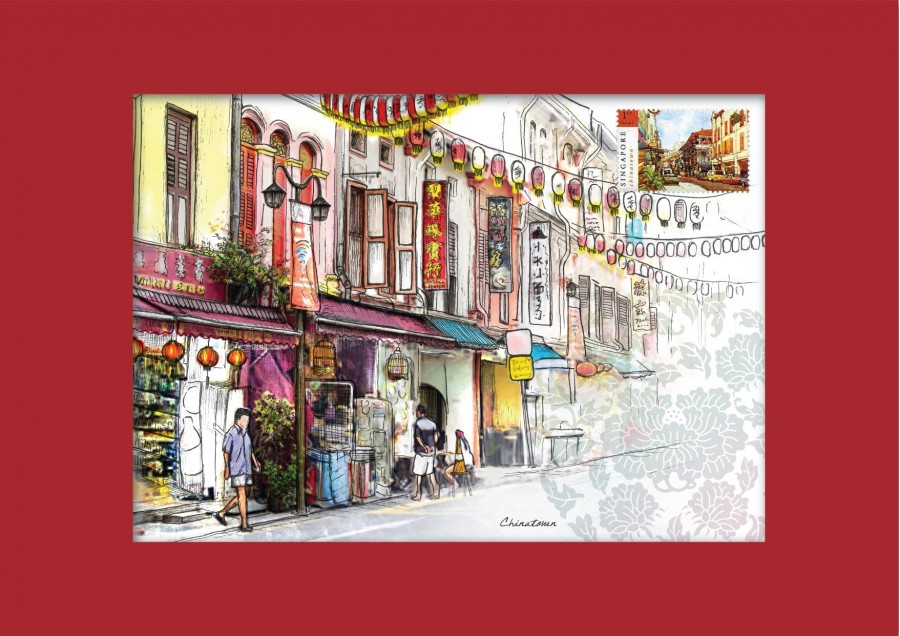 Singapore Traditional Sites - Chinatown Print