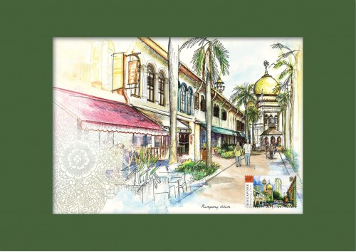 Singapore Traditional Sites - Kampong Glam Print