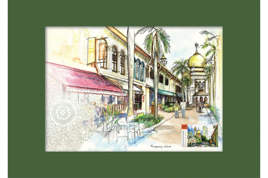 Singapore Traditional Sites - Kampong Glam Print