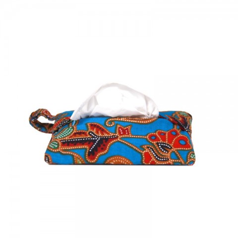 Batik Tissue Pouch with Zipper Pocket