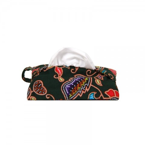 Batik Tissue Pouch with Zipper Pocket
