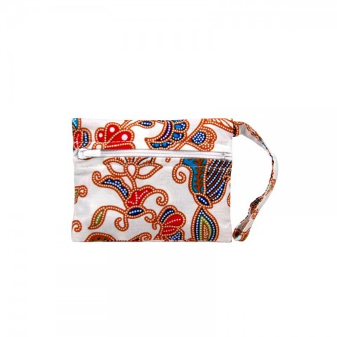 Batik Tissue Pouch with Zipper Pocket