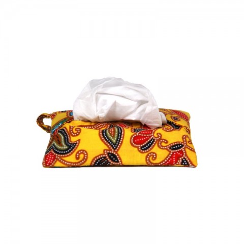 Batik Tissue Pouch with Zipper Pocket