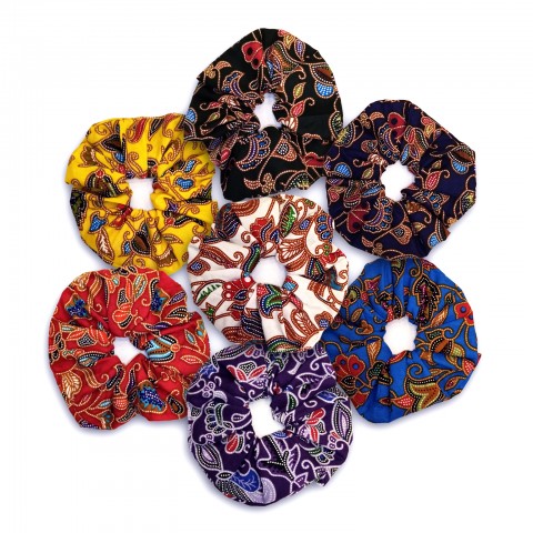 Timeless Batik Scrunchies