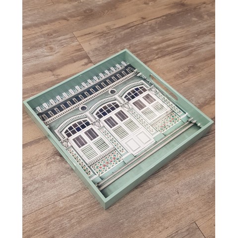 Green Shophouse Tray