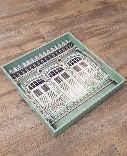 Green Shophouse Tray