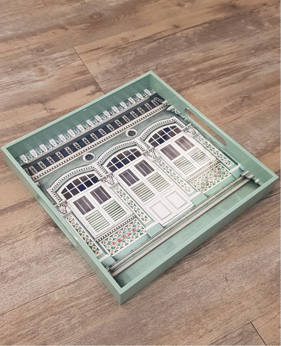 Green Shophouse Tray