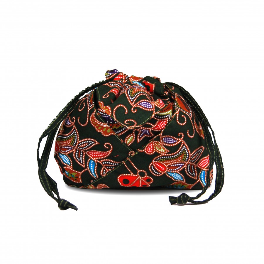 Batik Drawstring Pouch