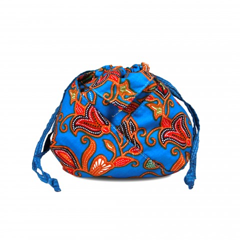 Batik Drawstring Pouch