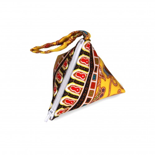 Batik Coin Pouch Yellow