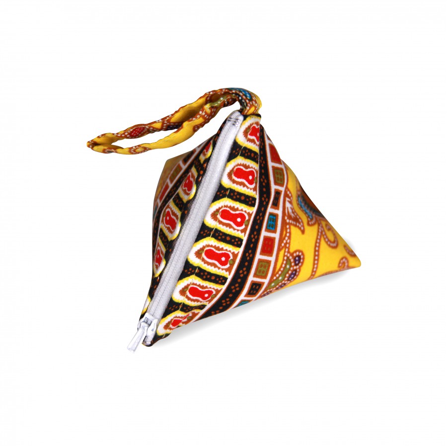 Batik Coin Pouch Yellow