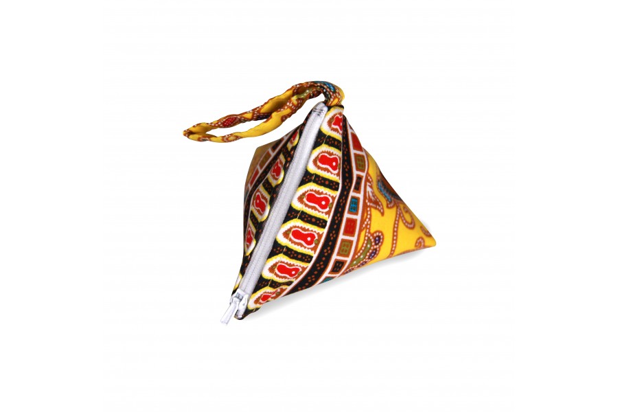 Batik Coin Pouch Yellow