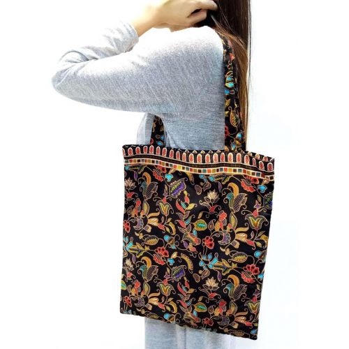 Batik Tote Bag - Black